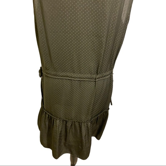 All saints dress size 10 tiiered waist has drawstring. Brown Polk dot. - Picture 9 of 15